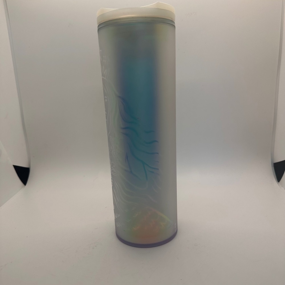 Starbucks Iridescent Iridescent Mermaid Siren Tumbler 16 oz Tall Reusable Cup